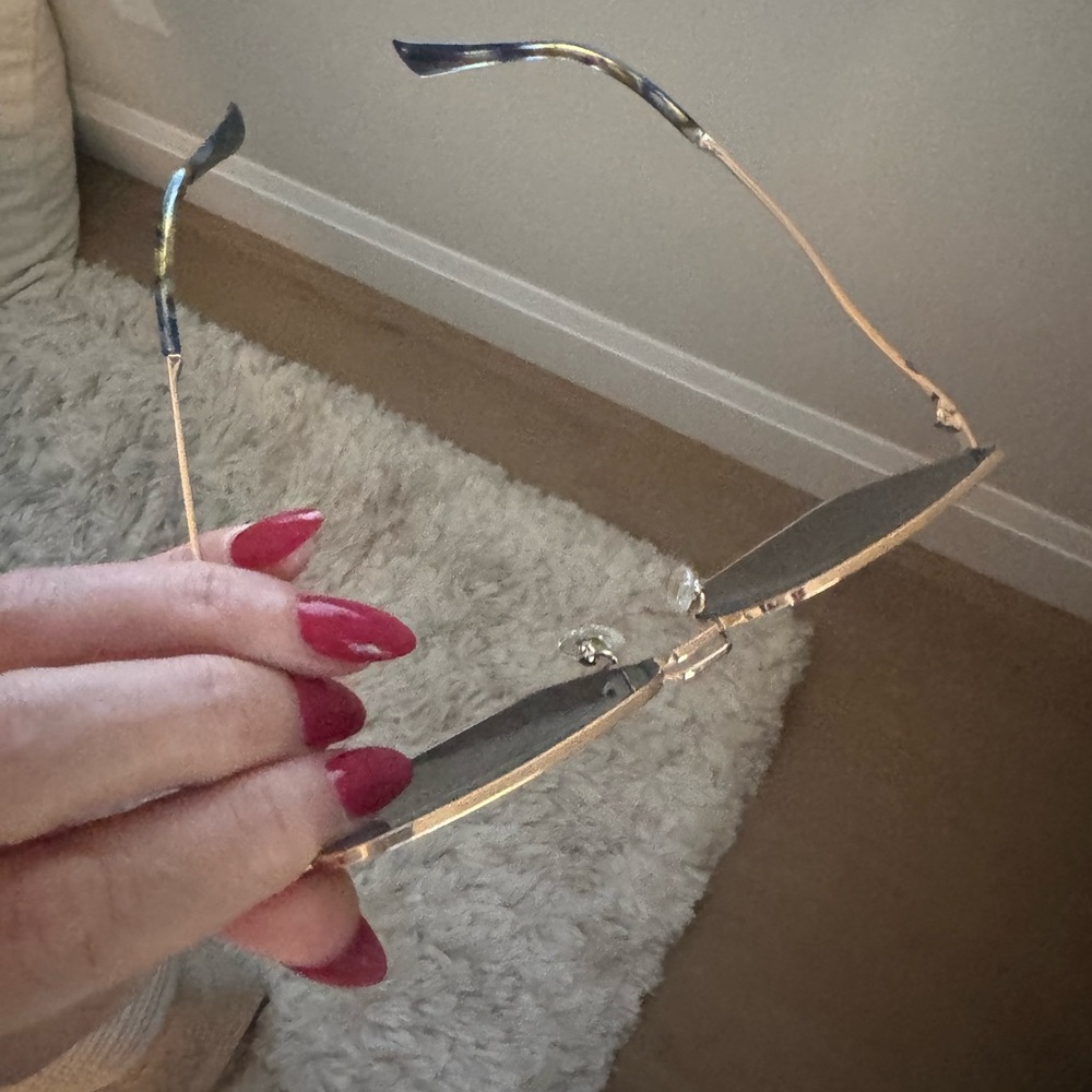 Diff Eyewear Blue and Gold Sunglasses - Picture 6 of 6